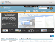 Tablet Screenshot of ocwatersheds.com